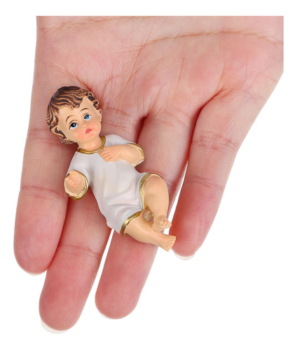 Miniestatua De Jesús Con Forma De Bebé, 1 Pieza, Adorno De S