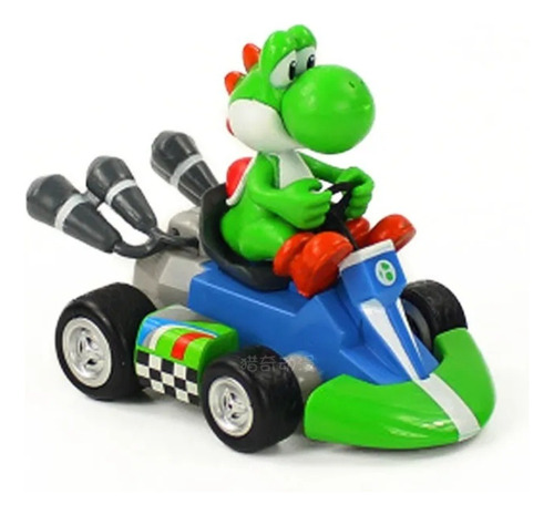 Mario Bros Y Sus Amigos, Auto Mario Kart Fricción 13 Cm Caja