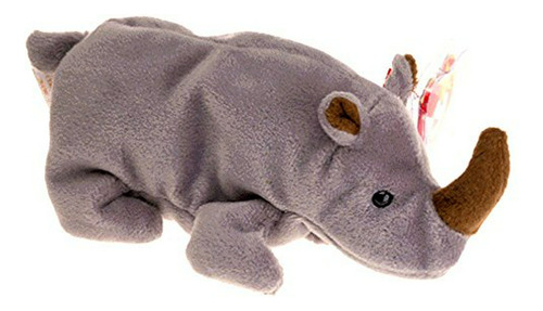 Ty Beanie Babies Spike The Rhino Beanie Baby Plush.