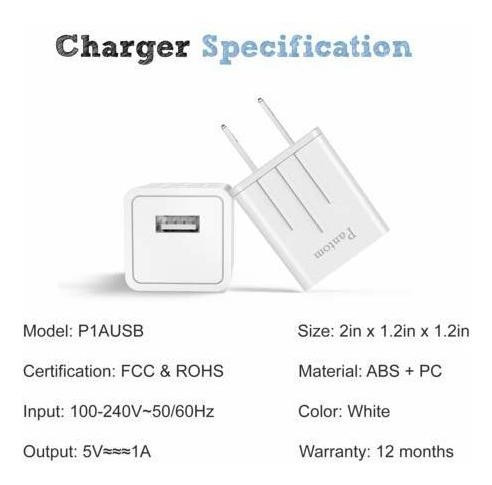 Cargadores De iPhone, Pantom 2 Enchufes Adaptadores De Carga