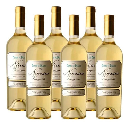 Vino Nicasia Blanc De Blancs Viognier 750ml Caja X 6 Bebinor