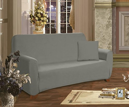 Elegant Comfort Funda Para Muebles (tejido Elástico) Gris