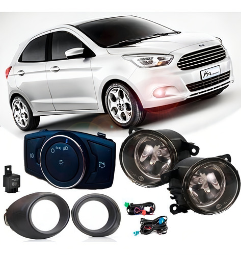 Kit Farol Milha Neblina Ka 2015 2016 2017 2018 Ford Auxiliar