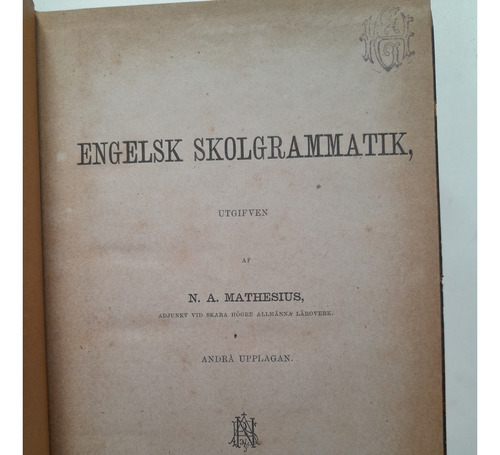Engelsk Skolgrammatik - Mathesius E1