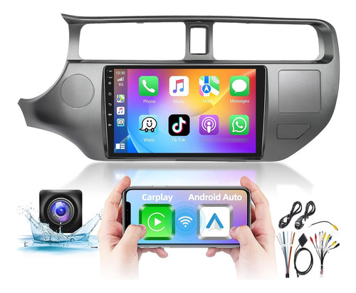 Radio Carplay Android+bisel Para Kia Rio 3 4 5+cámara+arnés