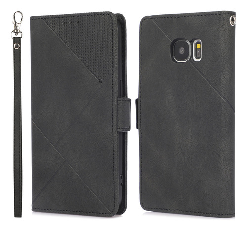 Funda Tipo Cartera Zy71 Con Tapa Para Samsung Galaxy S7 Edge