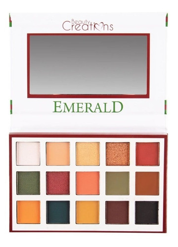 Sombras 15 Colores Beauty Creations Emerald