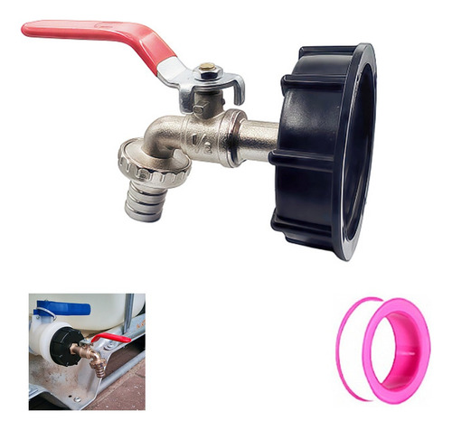 Adaptador De Tanque Ibc S60x2 Conector De Tanque Ibc 1/2