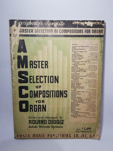 Imagen 1 de 9 de Antiguas Partituras Seleccion Composicion Organo Mag 56594