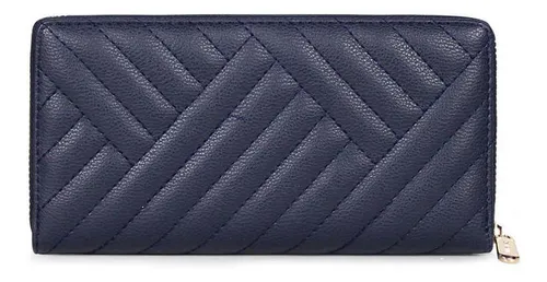 Billetera De Mujer Ava Azul Carven