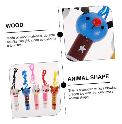 Py 2 Lindos Instrumentos De Madera Con Forma De Silbato