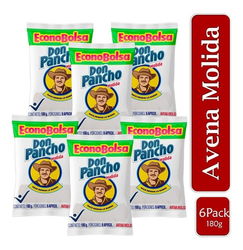 Pancho Avena Harina 180g X 6 Uds