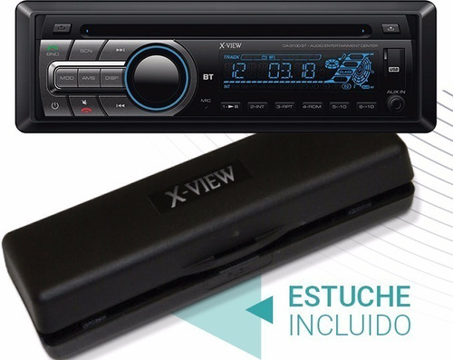 Auto Estéreo X-view Ca3100 Cd Mp3 Bluetooth Usb Radio Am/fm Estuche De Regalo