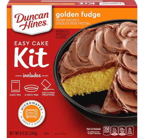 Easy Cake Kit Golden Fudge Cake Mix, 8.4 Oz