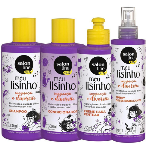 Kit Salon Line Kids Meu Lisinho Imaginação E Diversão C/4