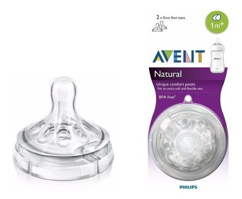 Tetinas Avent Natural Blister X2 Om+ 1m+ 3m+ 6m+ Philips