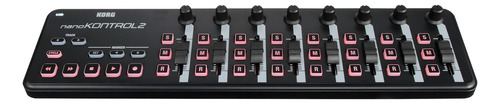 Delgada Usb Control Surface Korg Nanokontrol2, Black Ae .