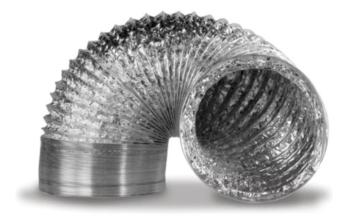 Duto Flexível Aluminizado Kit 6pol 150mm 20m Tubo Coifa Ar