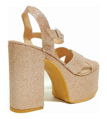 Sandalias Sami Glitter Nude