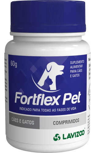 Suplemento Alimentar Para Cães E Gatos - Fortflex Pet - 60g