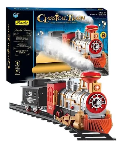 comprar Tren Juguete Juguetes Tren Electrico Humo Para Navidad 13pcs