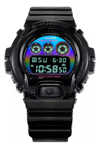 Reloj Casio G-shock Hombre Dw-6900rgb-1cr Color de la correa Negro Color del bisel Negro Color del fondo Mulicolor