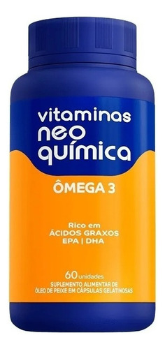 Vitamina Neo Química Ômega 3 Centrotabs  60 Cápsulas