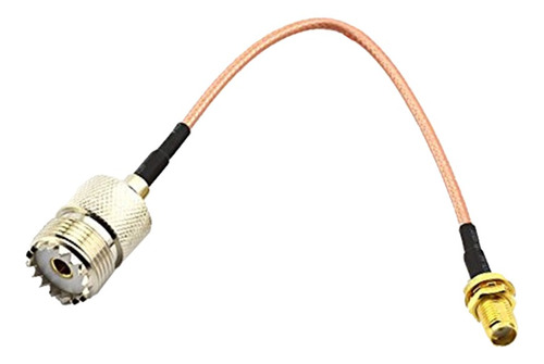 Imagen 1 de 11 de Cable De Antena Coaxial, Sma Macho A Uhf Hembra / Hembra