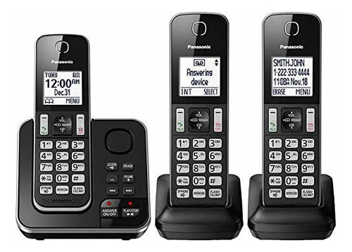 Panasonic Kx-tg163k Dect 6.0 3 Teléfono Fijo (renovado...