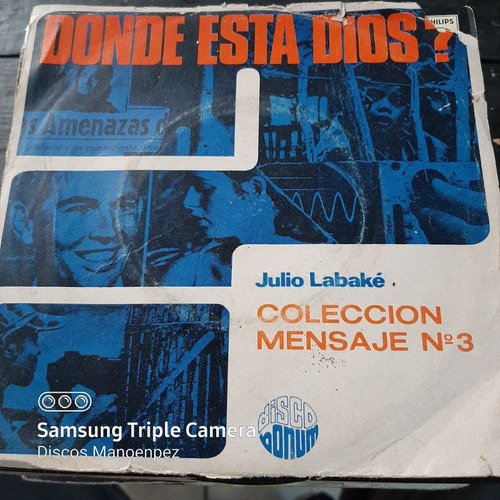 Simple Sobre Julio Labake Colec Mensaje Nº3 Disco Bonum C14