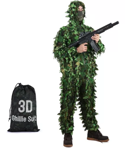 Ghillie Suit Traje Camuflado 3d - Sniper Atirador De Elite