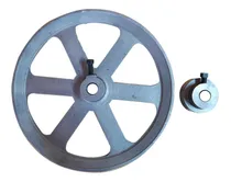 Comprar Repuesto Juego Poleas De Hormigonera 230mm 50mm Aluminio