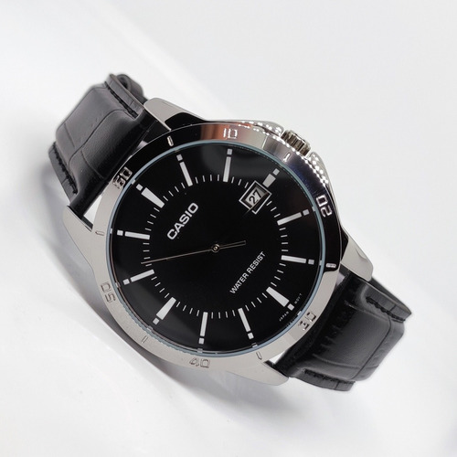 Imagen 3 de 10 de Reloj Analogo Casio Casual Negro Mtp-v004l-1a
