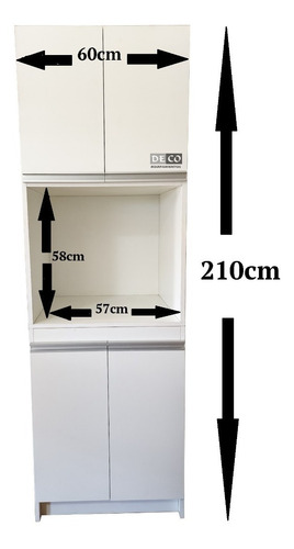 Imagen 4 de 9 de Bajo Mesada Mueble Cocina Mdf +hueco Anafe + Torre Horno