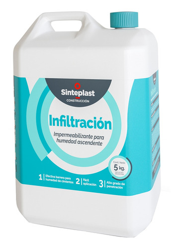 Impermeabilizante Humedad Sinteplast Interior 5 Kg Exterior