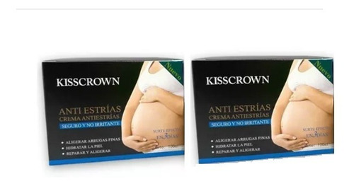 Crema Anti Estrias Kisscrown Pack 2 Piezas De 100ml Cada Una