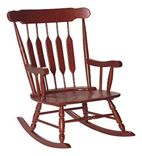 Mecedoras Clásicas De Madera Estilo Vintage Color Cereza