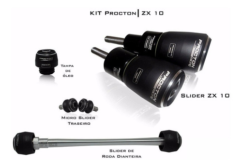 Kit De Slider Procton Racing Kawasaki Zx10-r Zx 10r Zx10r 10