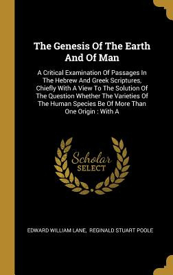 Libro The Genesis Of The Earth And Of Man: A Critical Exa...