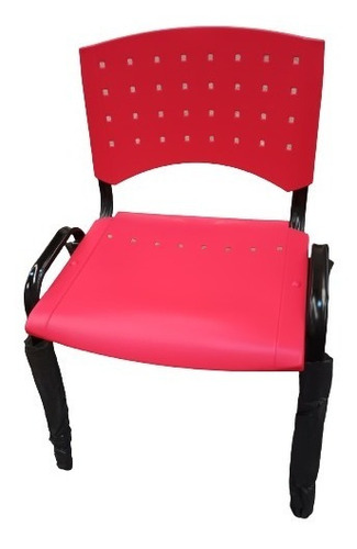 Silla de escritorio ZR Equipamientos Lisy fija plástica s/brazos  roja