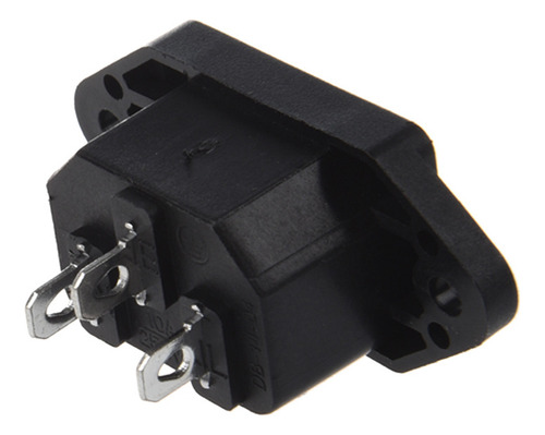 ~ Enchufe Macho Iec 320 C14 De 3 Pines For Panel Pcb, Toma .