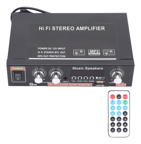 Amplificador De Potencia Mini Bluetooth Digital Inteligente