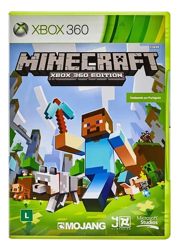 Capa de Minecraft Standard Edition Xbox 360 Físico Jogo De Aventura E Construção