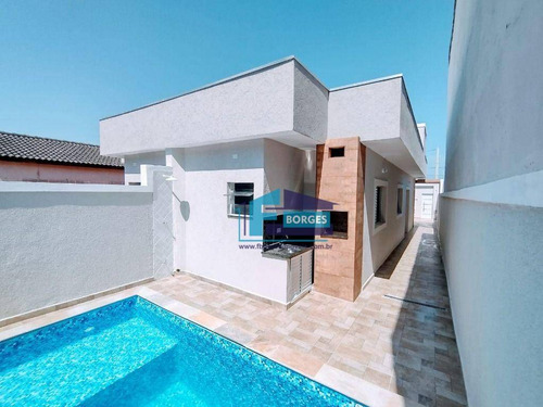 Imagem 9 de 26 de Casa Alto Padrão Lado Praia, Com Piscina Somente R$319 Mil Utilize Seu Fgts Whatsapp (13) 98174-2222 - Ca0828