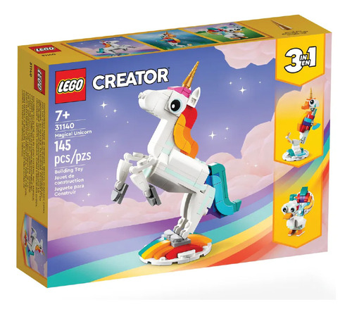 Unicornio Mágico Lego Creator 3 In1