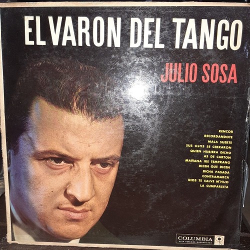 Vinilo Julio Sosa El Varon Del Tango Leopoldo Federico T1