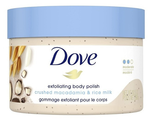 Dove Exfoliante Corporal Leche De Macadamia Y Arroz 298gr