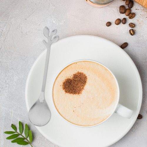 Cucharas Para Café Espresso, Mango Largo, De Acero Inoxidabl