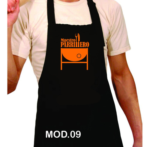 Delantal Estampado Maestro Parrillero Cocinero -regalo ,chef