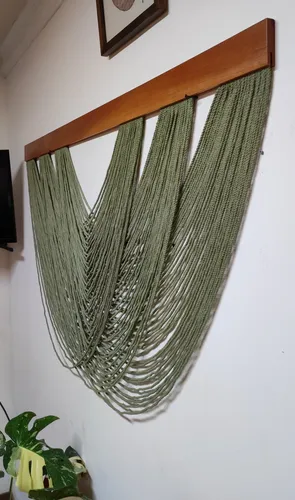 Macramé De Pared, Tapiz Colgante Bohemio Tejido Artesanal